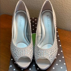 Kelly & Katie KK Doreen Silver Stones Heels